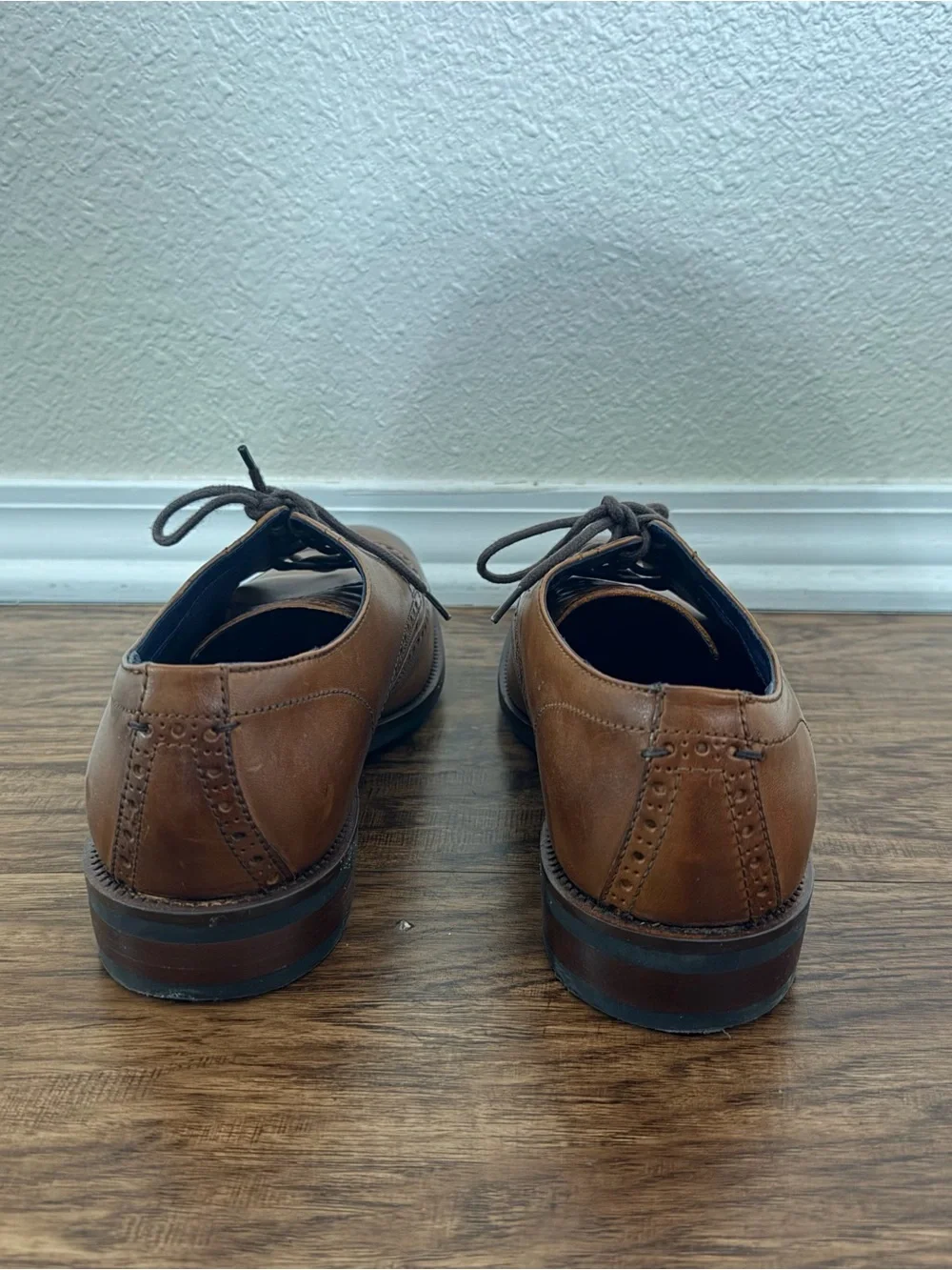 Cole Haan Tan Leather Wingtip Oxfords